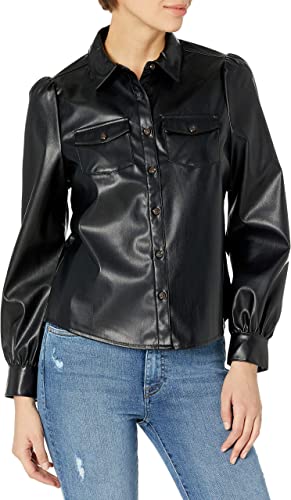 trucker jacket leather shirt women