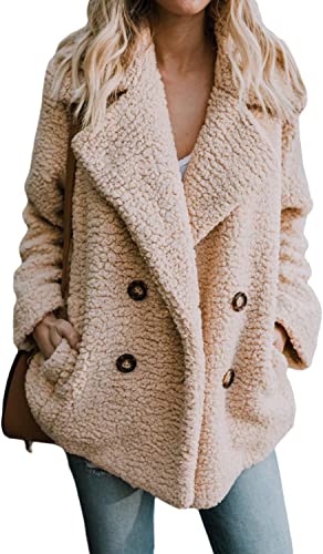 Teddy Bear Sherpa Jacket Coats with Pockets Outerwear