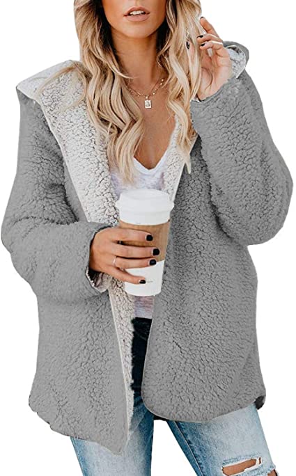 Womens Oversized Sherpa Jacket